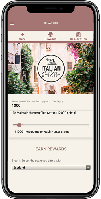 Italian Street Kitchen Loyalty Program