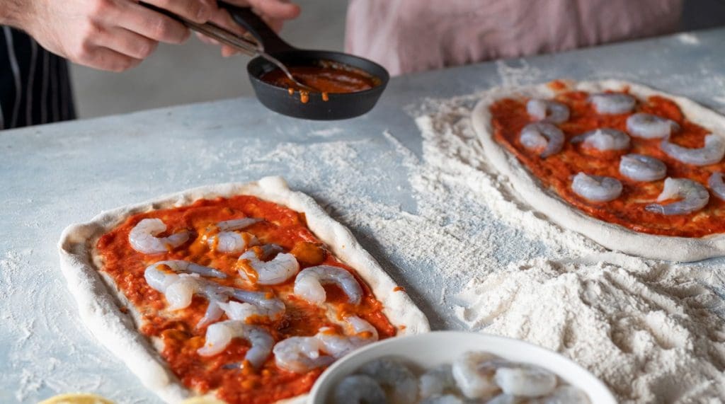 Italian Street Kitchen Pizza making process