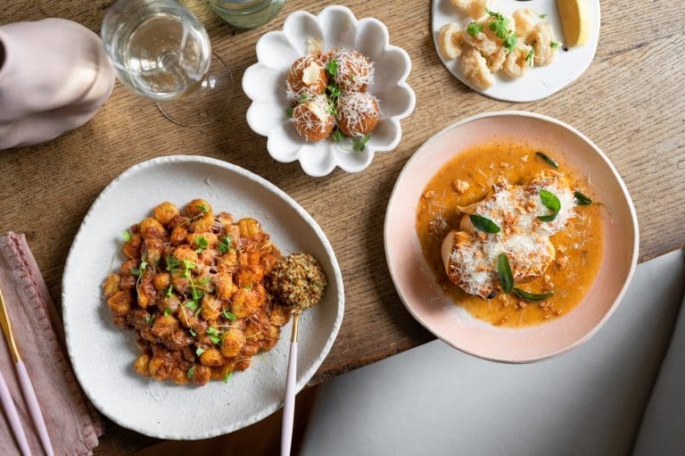 Gnocchi pasta, local italian restaurant